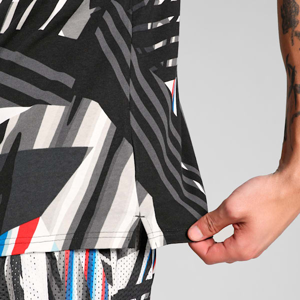 BMW M Motorsport Men's All-Over Print Polo, PUMA Black, extralarge-IND