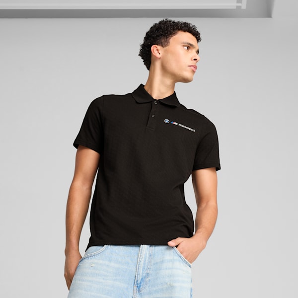 Playera BMW M Motorsport Jacquard para hombre, PUMA Black, extralarge