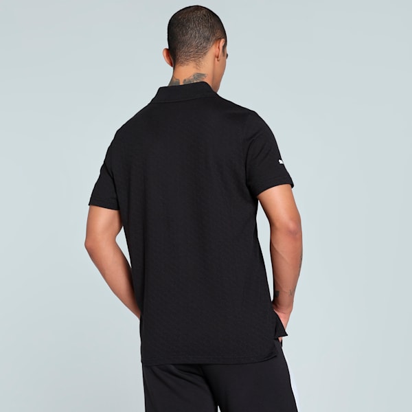 BMW M Motorsport Men's Jacquard Polo, PUMA Black, extralarge-IND