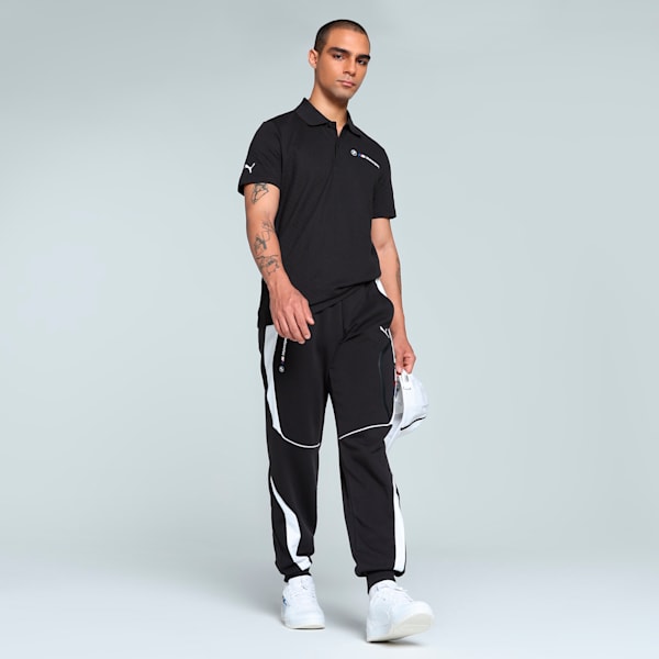 BMW M Motorsport Men's Jacquard Polo, PUMA Black, extralarge-IND