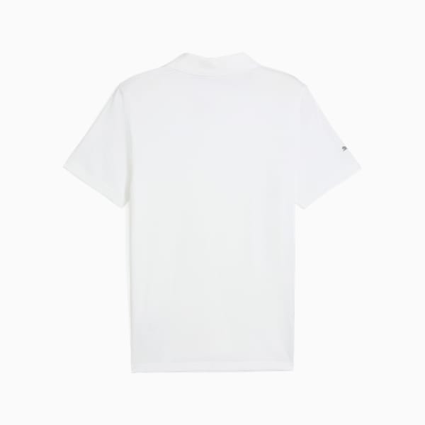 BMW M Motorsport Men's Jacquard Polo, PUMA White, extralarge