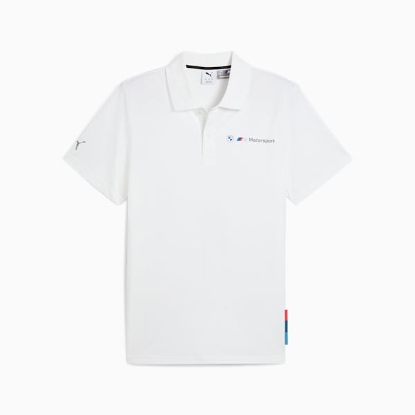 BMW M Motorsport Men's Jacquard Polo, PUMA White, extralarge