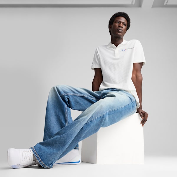 Playera BMW M Motorsport Jacquard para hombre, PUMA White, extralarge