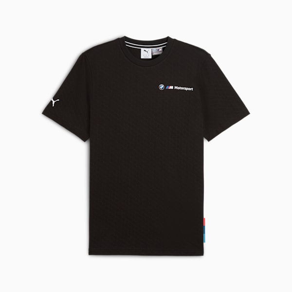 BMW M Motorsport Men's Jacquard Tee, PUMA Black, extralarge-IND