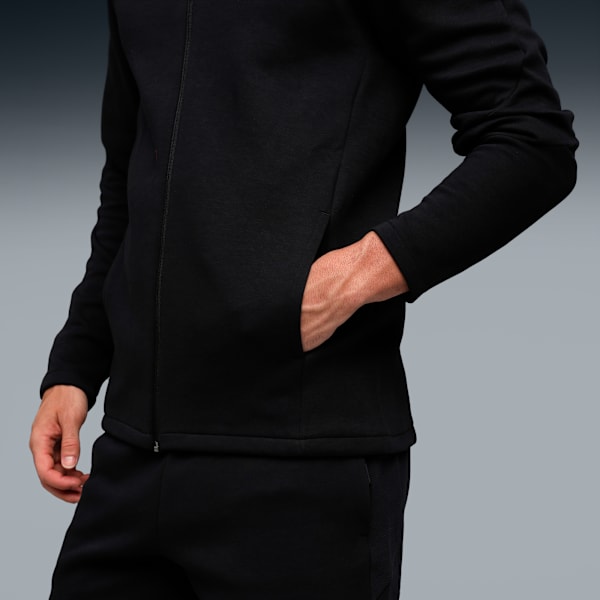 EVOSTRIPE Men's Slim Fit Training Hoodie, PUMA Black, extralarge-IND