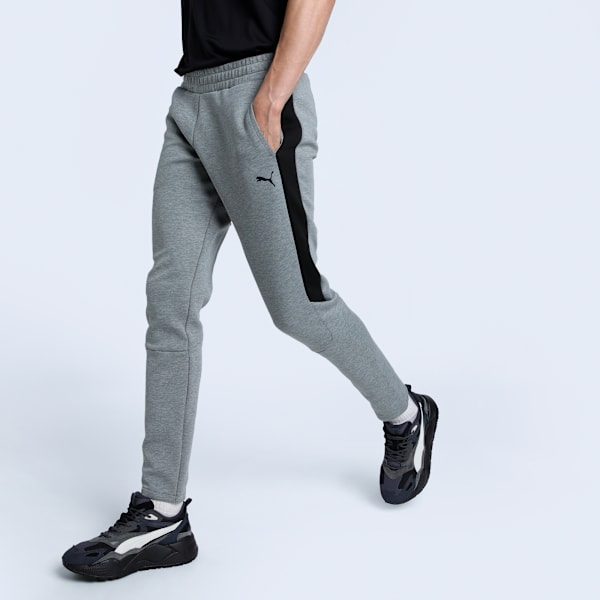Evostripe Core Men's Slim Fit Pants, Medium Gray Heather, extralarge-IND