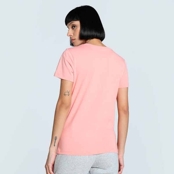 METALLIC No. 1 Logo Women's Tee, Pink Fruit-metallic silver, extralarge-IND
