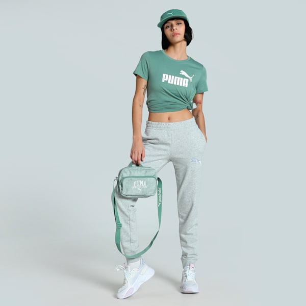 METALLIC No. 1 Logo Women's Tee, Green Moon-metallic silver, extralarge-IND