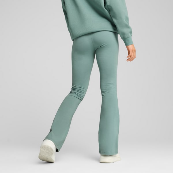 Women's High-Waist Leggings, Green Moon, extralarge-IND