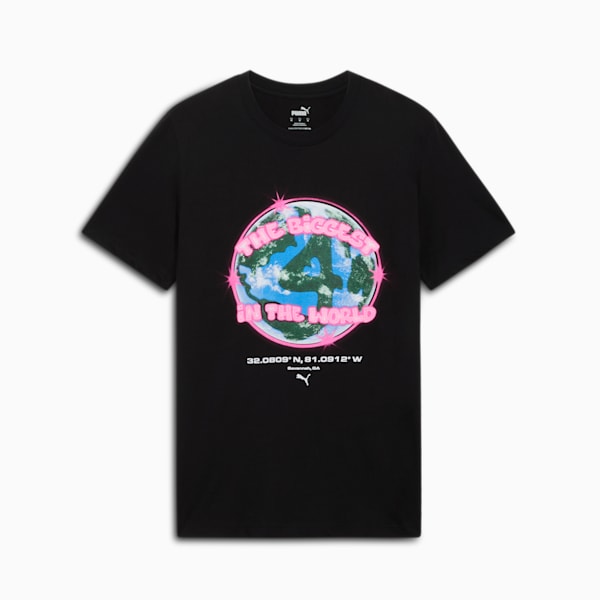 PUMA Flau'jae Big World Tee, PUMA Black, extralarge