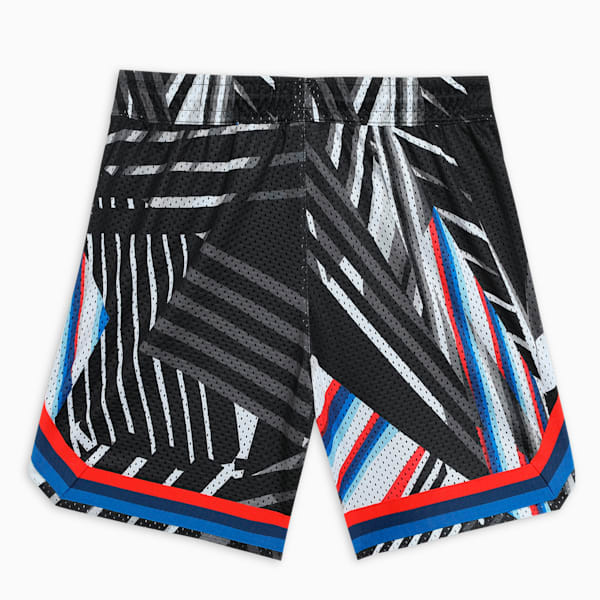 BMW M Motorsport All-over Print Youth Shorts, PUMA Black, extralarge-IND
