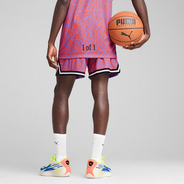 Melo x Neymar Jr Basketball Shorts Men, Soft Violet-AOP, extralarge