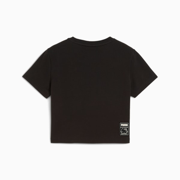 PUMA x HELLO KITTY AND FRIENDS Women's Graphic Slim Fit Crop Tee, PUMA Black, extralarge-IND