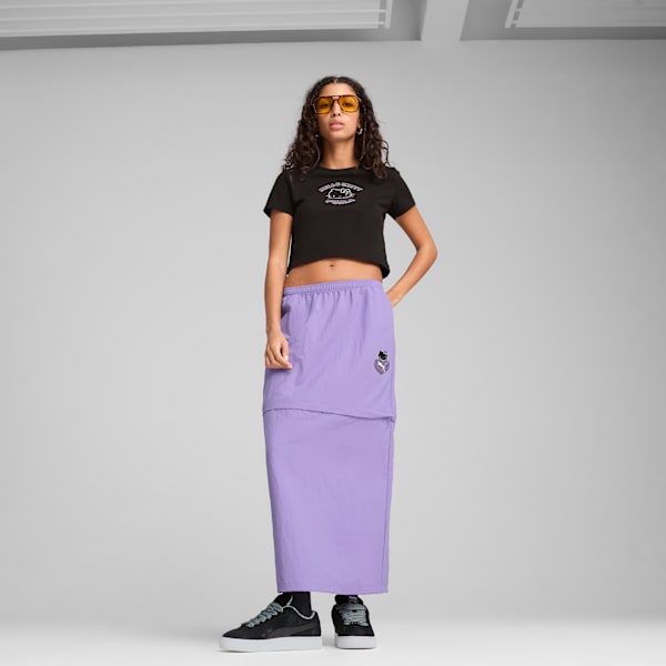 PUMA x HELLO KITTY AND FRIENDS Women's Graphic Slim Fit Crop Tee, PUMA Black, extralarge-IND