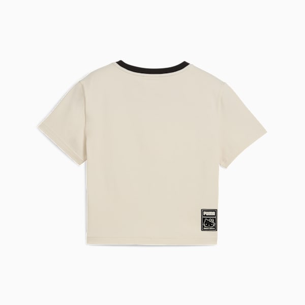PUMA x HELLO KITTY AND FRIENDS Women's Graphic Slim Fit Crop Tee, Alpine Snow, extralarge-IND