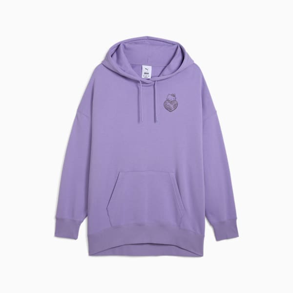 ウィメンズ PUMA x ハローキティ アンド フレンズ グラフィック オーバーサイズ フーディ, Lavender Alert, extralarge-JPN