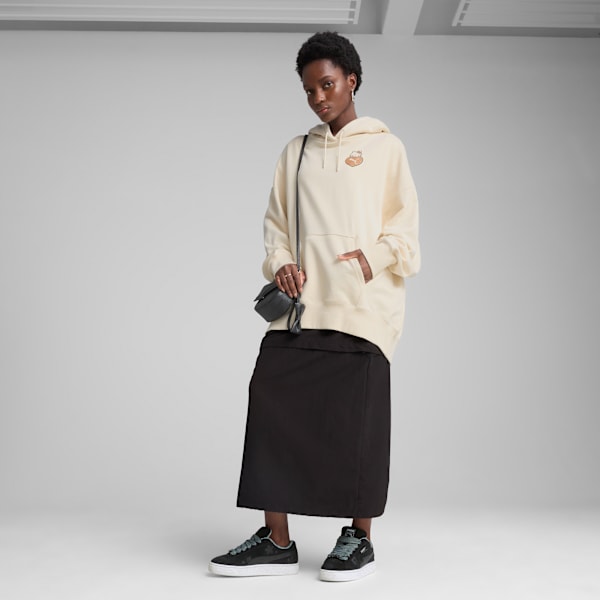 Sudadera oversized mujer PUMA x HELLO KITTY, Alpine Snow, extralarge