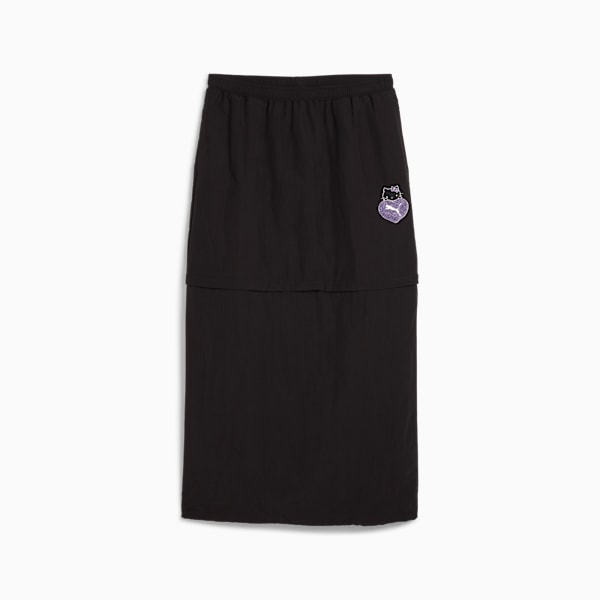 Maxi falda para mujer Woven PUMA x HELLO KITTY AND FRIENDS, PUMA Black, extralarge
