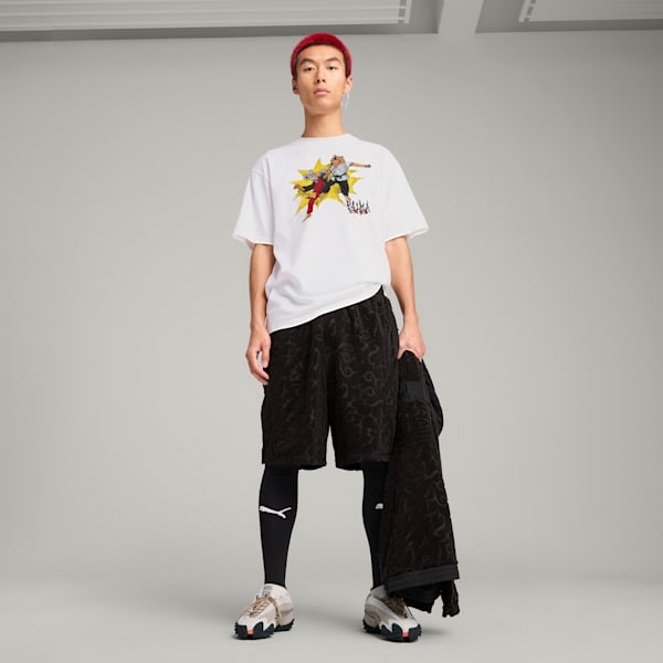 PUMA x ARIES Towelling Shorts Unisex, PUMA Black, extralarge