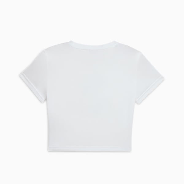 Playera corta para mujer PUMA x LAQUAN SMITH, PUMA White, extralarge