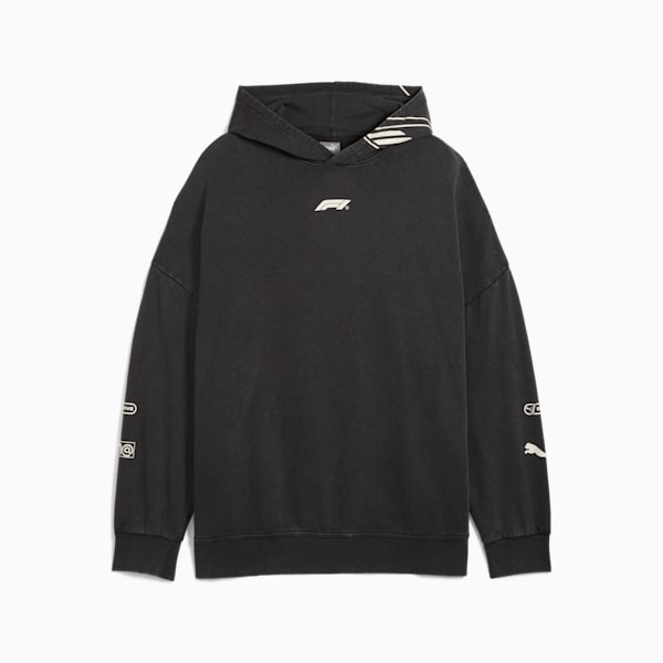 F1® Men's Relaxed Fit Motorsport Hoodie, PUMA Black, extralarge-IND