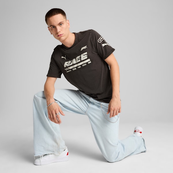 F1® Graphic Men's Motorsport Ringer Tee, PUMA Black, extralarge-IND