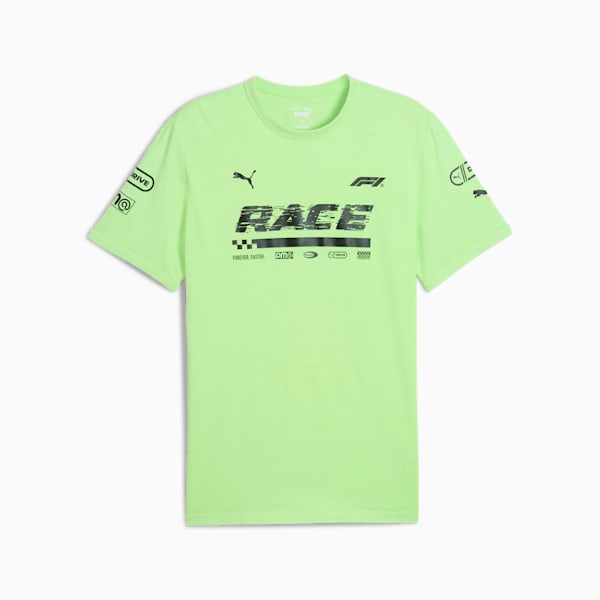 F1 Graphic Ringer Tee Men, Speed Green, extralarge