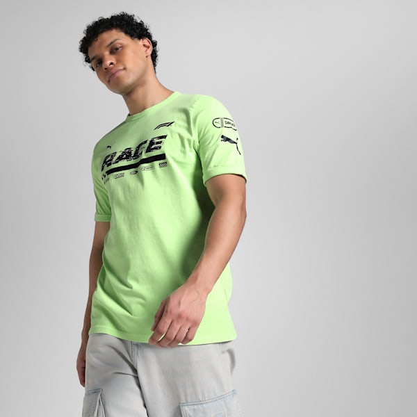 F1® Graphic Men's Motorsport Ringer Tee, Speed Green, extralarge-IND