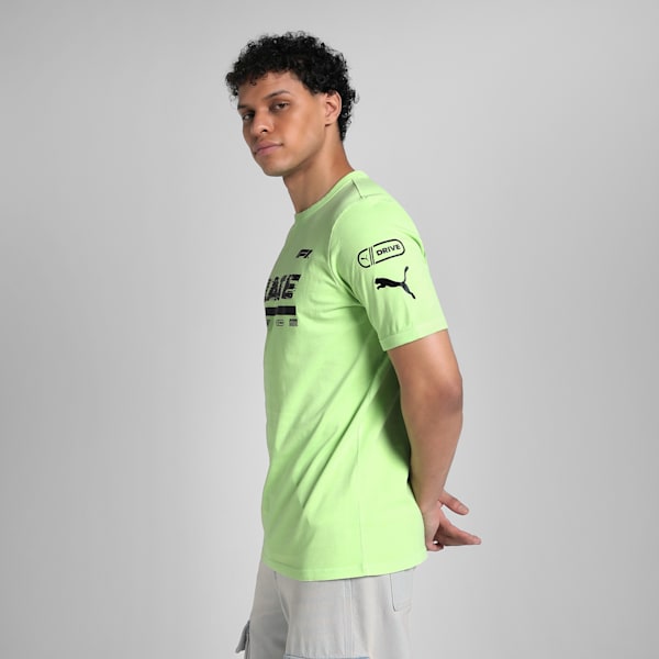 F1® Graphic Men's Motorsport Ringer Tee, Speed Green, extralarge-IND