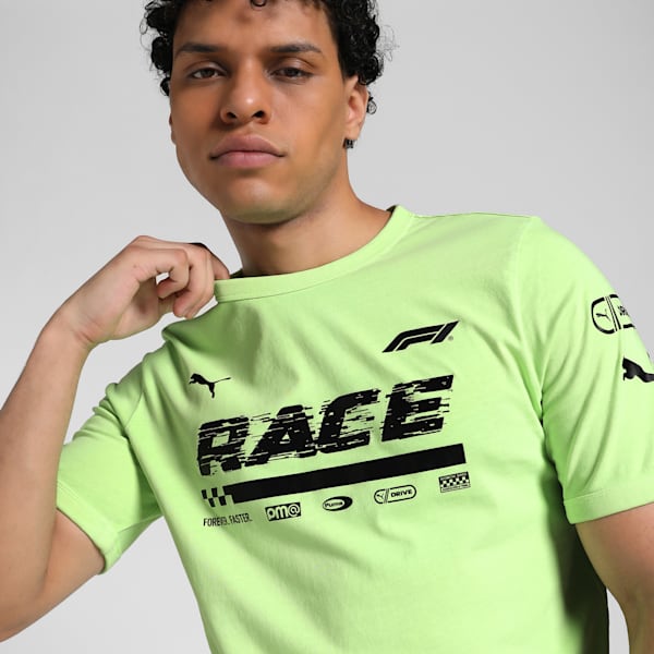 F1® Graphic Men's Motorsport Ringer Tee, Speed Green, extralarge-IND