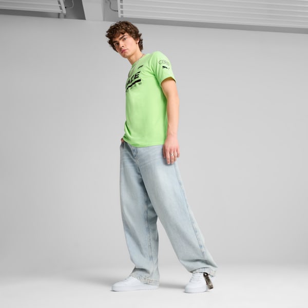F1 Graphic Ringer Tee Men, Speed Green, extralarge