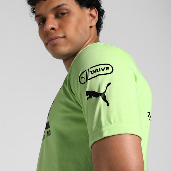 F1® Graphic Men's Motorsport Ringer Tee, Speed Green, extralarge-IND