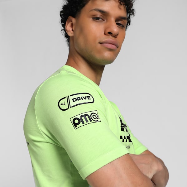 F1® Graphic Men's Motorsport Ringer Tee, Speed Green, extralarge-IND