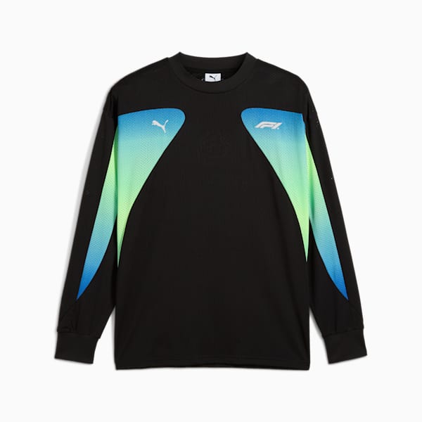 F1® Long Sleeve Motorsport Men's Relaxed Fit Tee, PUMA Black, extralarge-IND