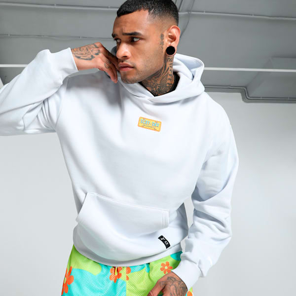 Sudadera con capucha PUMA x SCOOBY DOO para hombre, Silver Mist, extralarge