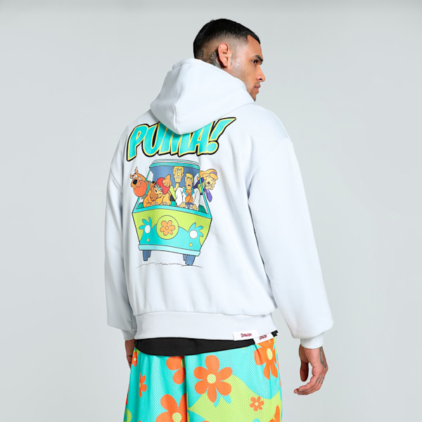 Sudadera con capucha PUMA x SCOOBY DOO para hombre, Silver Mist, extralarge