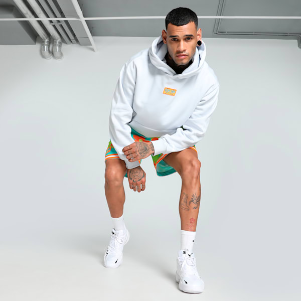 Sudadera con capucha PUMA x SCOOBY DOO para hombre, Silver Mist, extralarge
