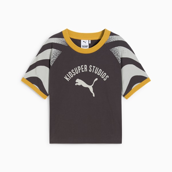 PUMA x KIDSUPER Tee Women, Dark Coal, extralarge