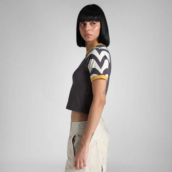 PUMA x KIDSUPER Women's Slim Fit Tee, Dark Coal, extralarge-IND