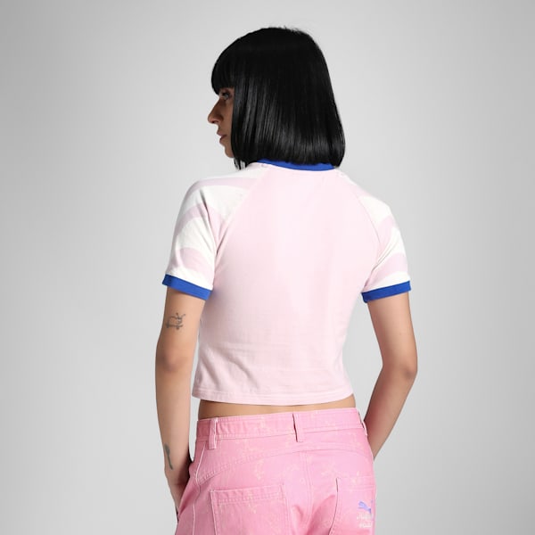 PUMA x KIDSUPER Women's Slim Fit Tee, Rose Mauve, extralarge-IND