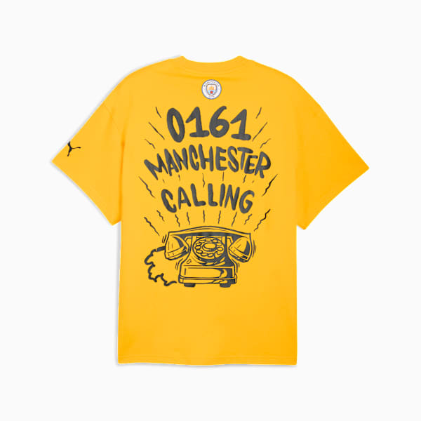PUMA HOOPS x MANCHESTER CITY Basketball Tee Men, Yellow Sizzle, extralarge