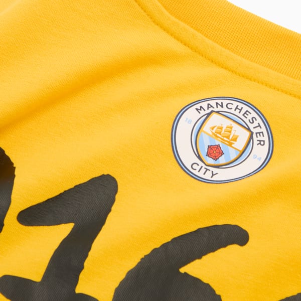 PUMA HOOPS x MANCHESTER CITY Basketball Tee Men, Yellow Sizzle, extralarge