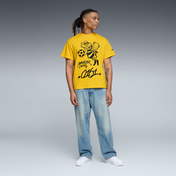 Camiseta de básquetbol PUMA HOOPS x MANCHESTER CITY Hombre, Yellow Sizzle, extralarge