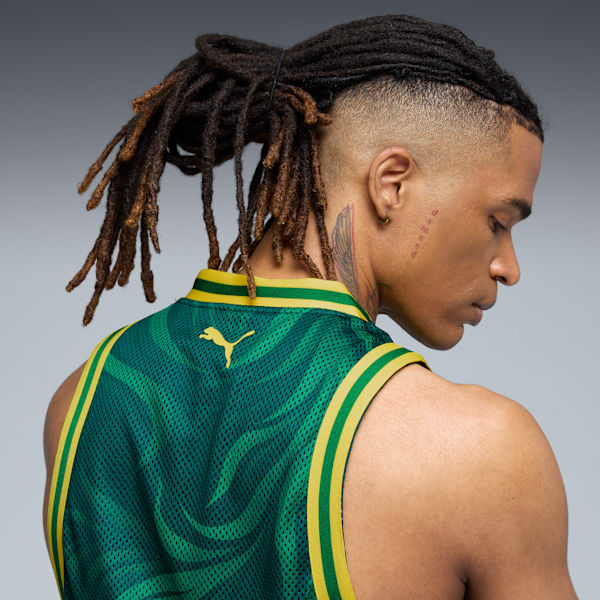 PUMA HOOPS x SE PALMEIRAS Basketball Jersey Men, Malachite-Jade Green-AOP, extralarge
