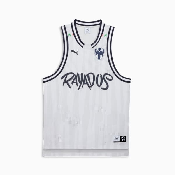 PUMA HOOPS x C.F. MONTERREY Basketball Jersey Men, Feather Gray-PUMA White-AOP, extralarge