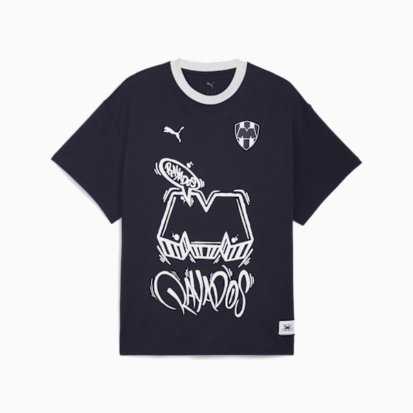 Camiseta de básquetbol PUMA HOOPS x CF MONTERREY para hombre, New Navy, extralarge