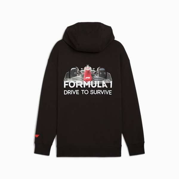 Sudadera con capucha estampada F1® Drive to Survive para hombre, PUMA Black, extralarge