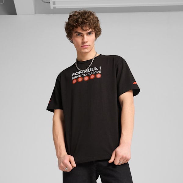 F1® Drive to Survive Men's Relaxed Tee, PUMA Black, extralarge