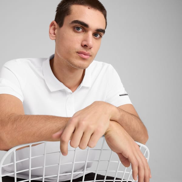 Porsche Design Men's Moisture-Wicking Performance Polo, PUMA White, extralarge-IND