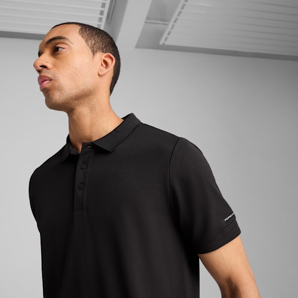 Porsche Design Men's Moisture-Wicking Performance Polo, PUMA Black, extralarge-IND